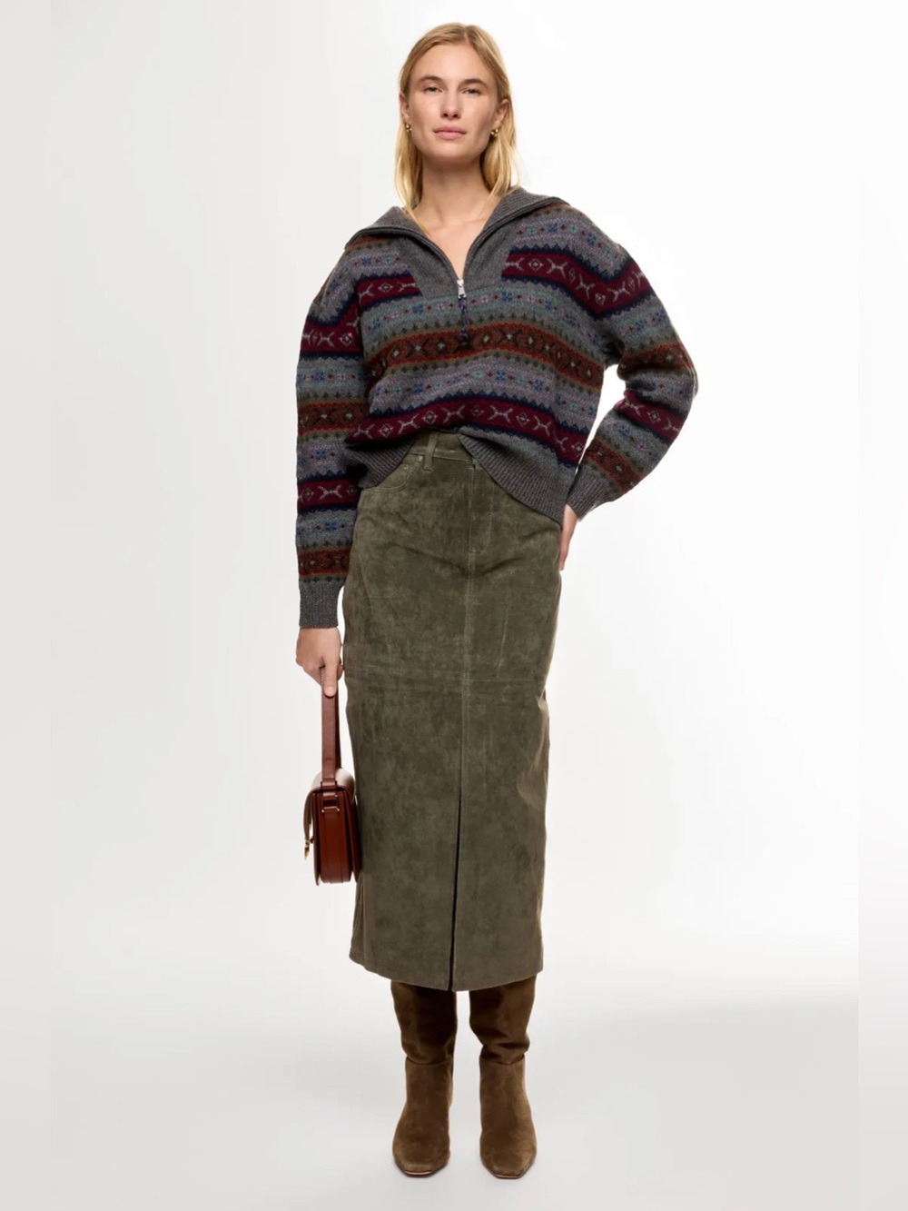 Polo Ralph Lauren Fair Isle Half Zip Sweater (0331)